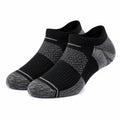 Calcetines deportivos de punto negros y grises 39-42 de tobillo con refuerzos