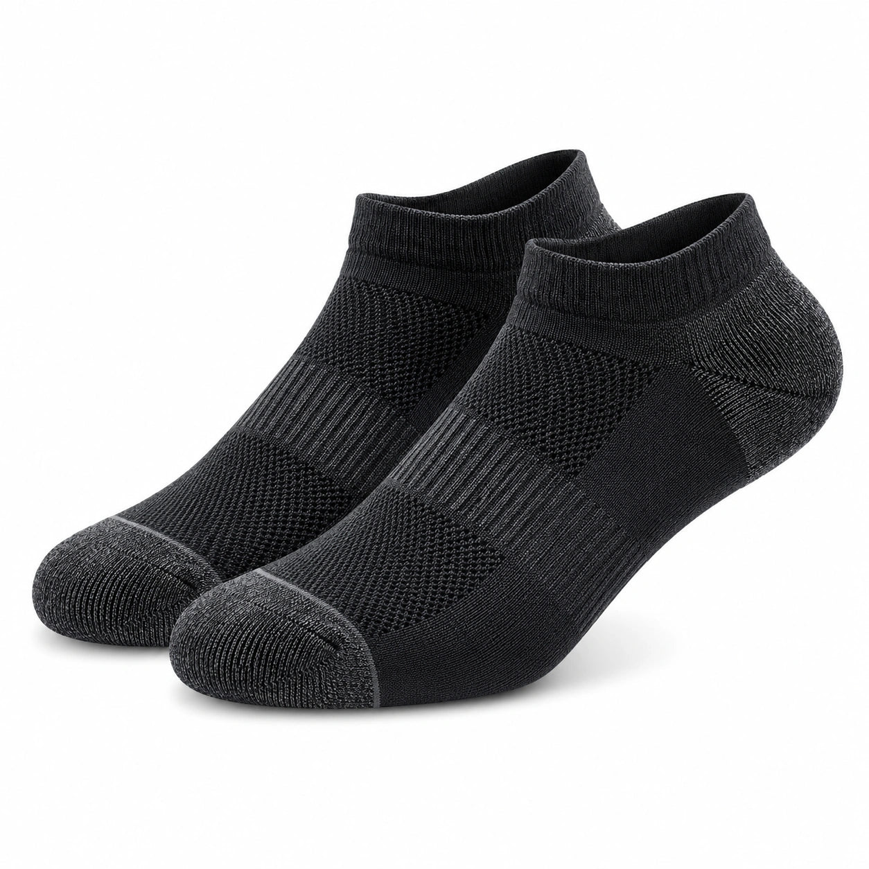 Calcetines tobilleros 39-42 de punto negro transpirables para deporte