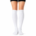 Calcetines deportivos largos talla 39-42 blancos de tejido de punto para deporte
