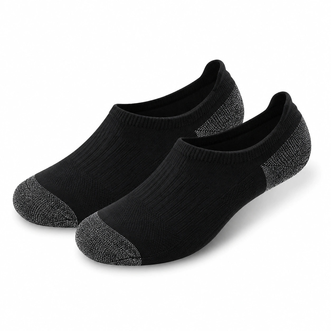 Calcetines invisibles talla 35-38 de punto negros para uso diario