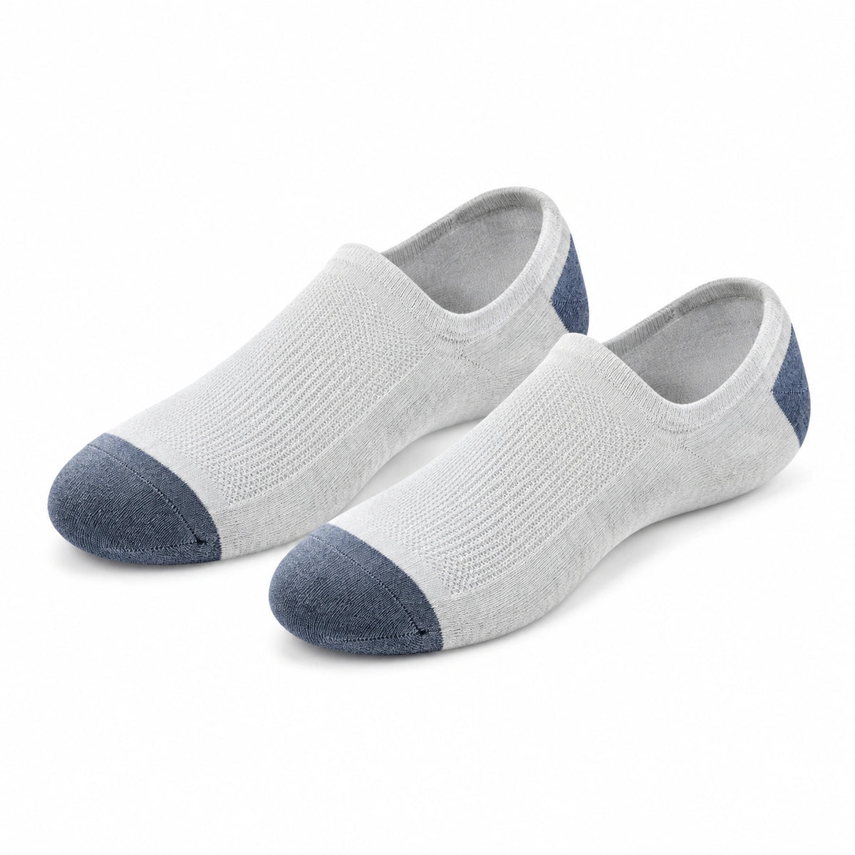 Calcetines invisibles talla 39-42 de tejido gris y azul para uso diario