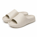 Chanclas 38/39 de espuma EVA beige con suela antideslizante para uso diario