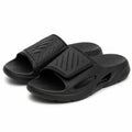 Chanclas de baño talla 40/41 de EVA negras con tira ajustable y suela acolchada